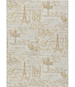 Addison Rugs Chantille Gold ACN2209 5ft. x 7ft.6in. Rect. Rug