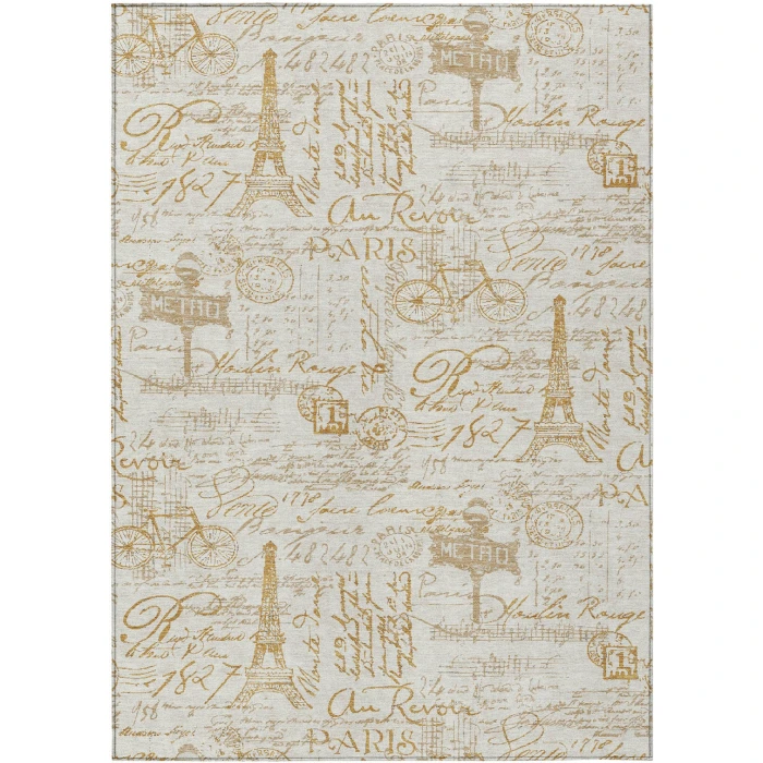 Addison Rugs Chantille Gold ACN2209 8ft. x 10ft. Rect. Rug