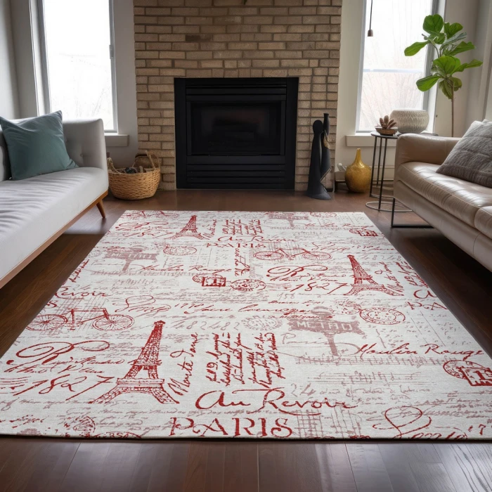 Addison Rugs Chantille Red ACN2209 5ft. x 7ft.6in. Rect. Rug