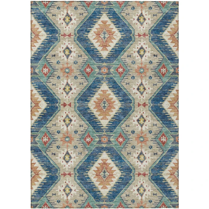 Addison Rugs Chantille Blue ACN2210 5ft. x 7ft.6in. Rect. Rug