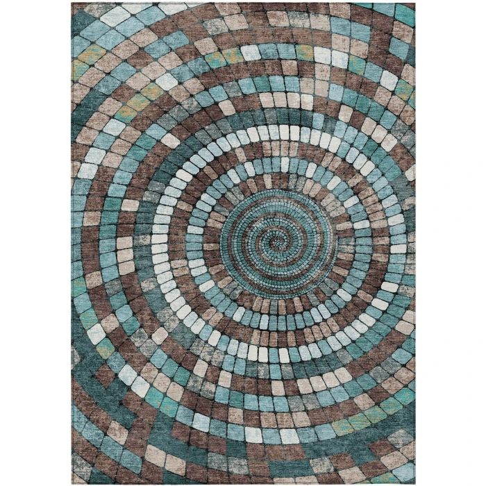 Addison Rugs Chantille Teal ACN2216 8ft. x 10ft. Rect. Rug