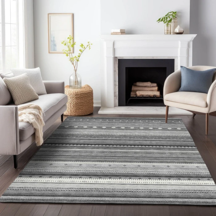 Addison Rugs Chantille Gray ACN2218 5ft. x 7ft.6in. Rect. Rug