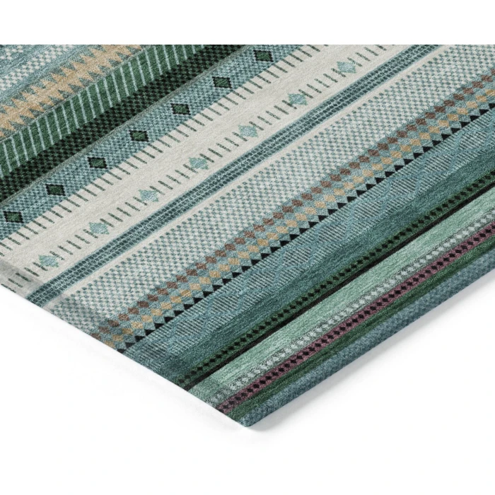 Addison Rugs Chantille Teal ACN2218 9ft. x 12ft. Rect. Rug