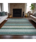 Addison Rugs Chantille Teal ACN2218 9ft. x 12ft. Rect. Rug