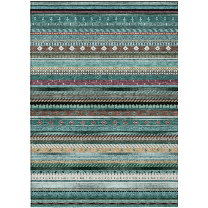 Addison Rugs Chantille Teal ACN2218 9ft. x 12ft. Rect. Rug