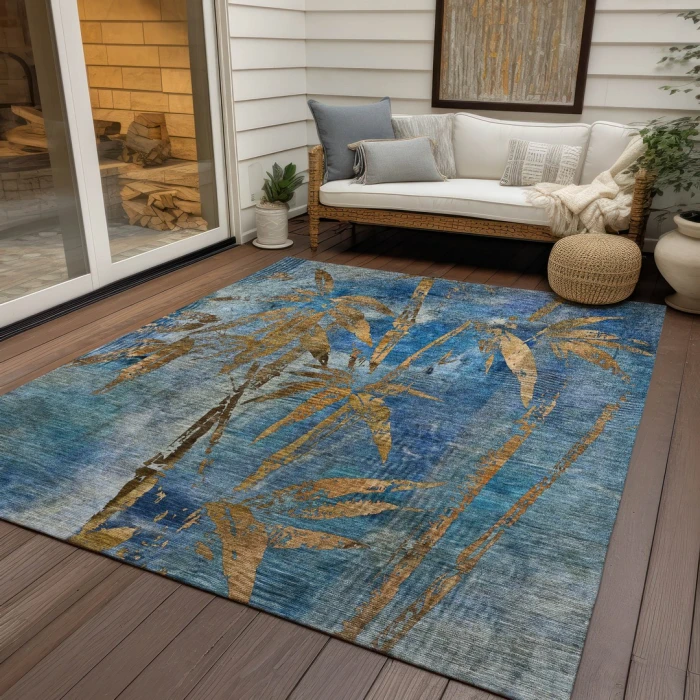 Addison Rugs Chantille Blue ACN2222 5ft. x 7ft.6in. Rect. Rug