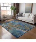 Addison Rugs Chantille Blue ACN2222 5ft. x 7ft.6in. Rect. Rug