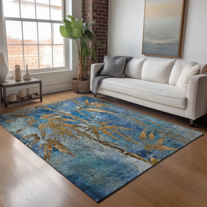 Addison Rugs Chantille Blue ACN2222 5ft. x 7ft.6in. Rect. Rug