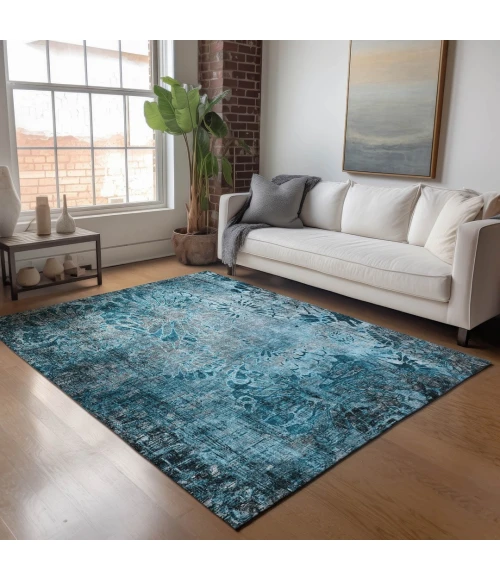 Addison Rugs Chantille Teal ACN2224 9ft. x 12ft. Rect. Rug