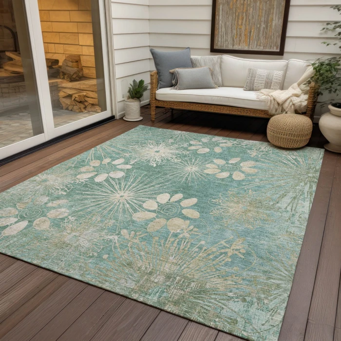 Addison Rugs Chantille Teal ACN2225 5ft. x 7ft.6in. Rect. Rug