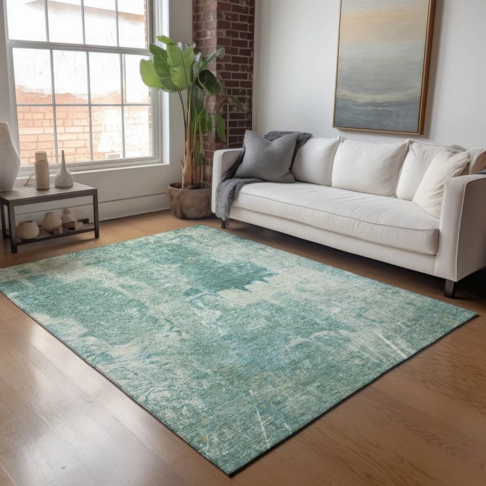 Addison Rugs Chantille Teal ACN2226 9ft. x 12ft. Rect. Rug