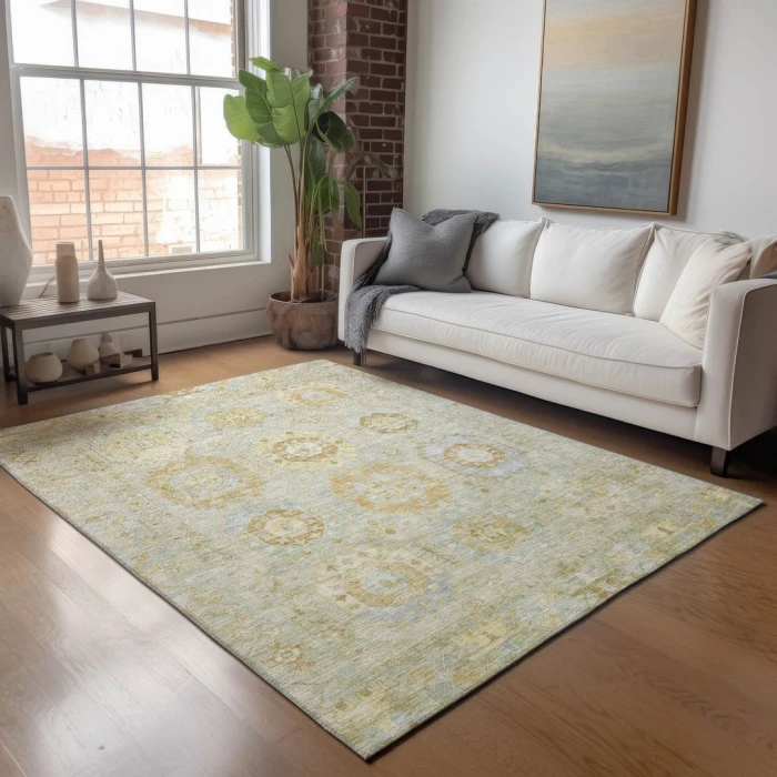 Addison Rugs Chantille Green ACN2227 9ft. x 12ft. Rect. Rug