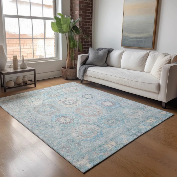 Addison Rugs Chantille Blue ACN2227 5ft. x 7ft.6in. Rect. Rug