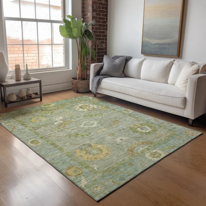 Addison Rugs Chantille Green ACN2229 5ft. x 7ft.6in. Rect. Rug