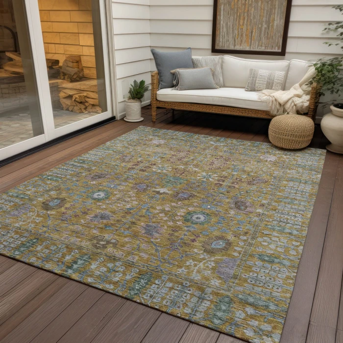 Addison Rugs Chantille Gold ACN2231 8ft. x 10ft. Rect. Rug