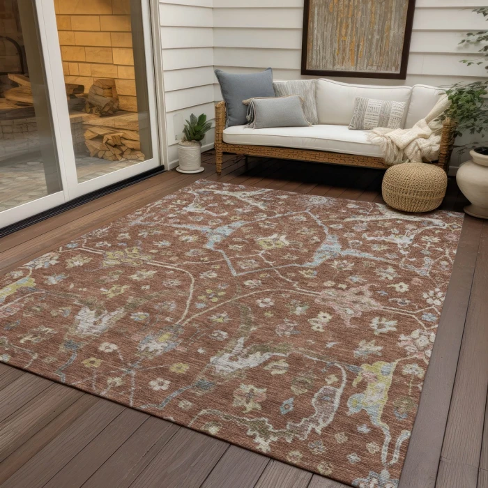 Addison Rugs Chantille Orange ACN2233 9ft. x 12ft. Rect. Rug