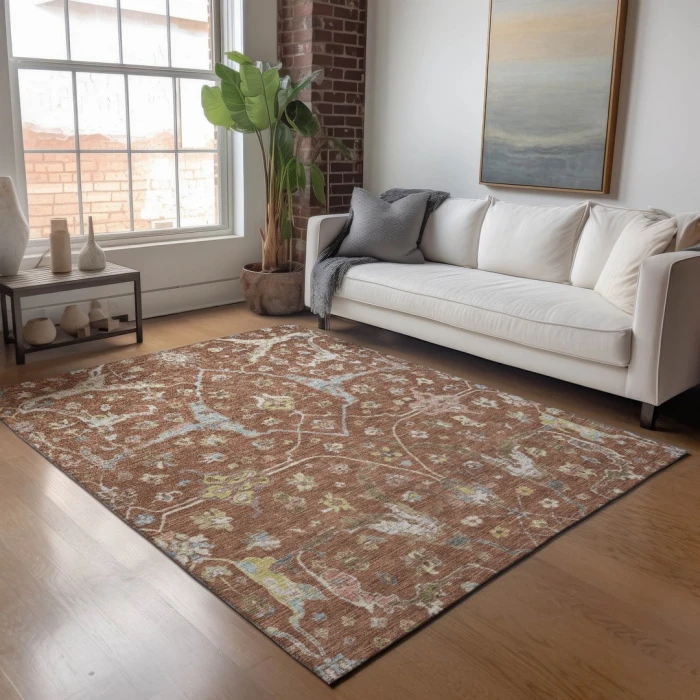 Addison Rugs Chantille Orange ACN2233 9ft. x 12ft. Rect. Rug