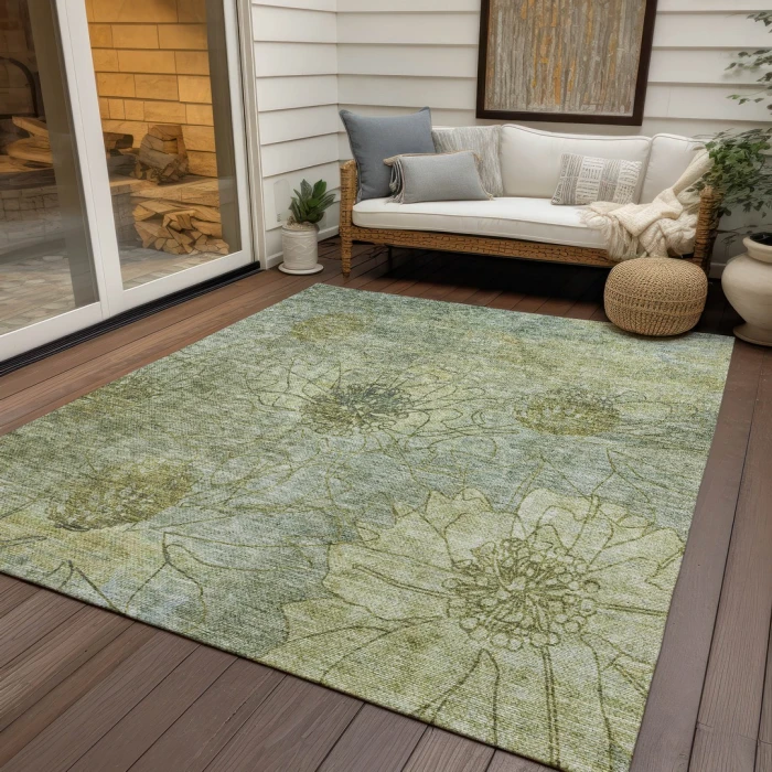 Addison Rugs Chantille Green ACN2235 5ft. x 7ft.6in. Rect. Rug