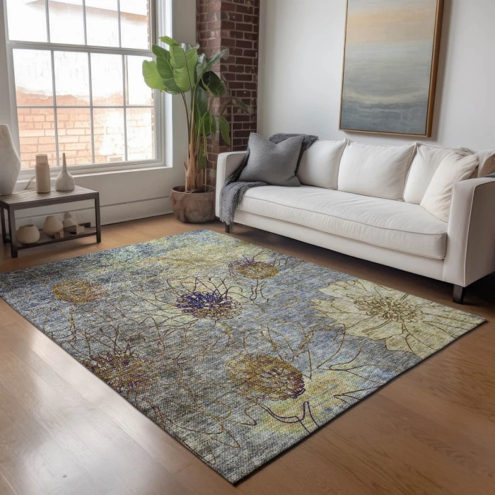 Addison Rugs Chantille Blue ACN2235 5ft. x 7ft.6in. Rect. Rug