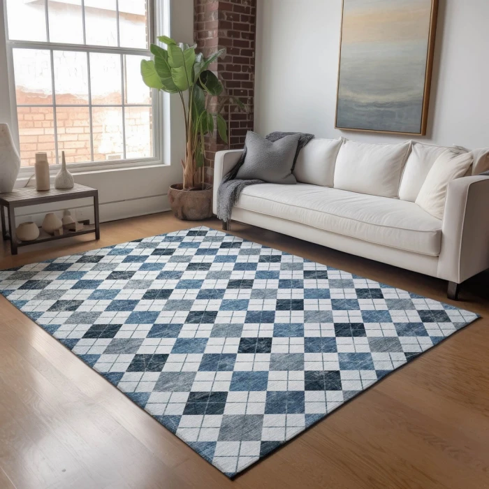 Addison Rugs Chantille Blue ACN2237 5ft. x 7ft.6in. Rect. Rug