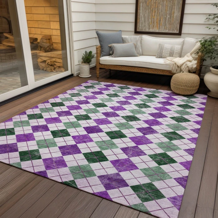 Addison Rugs Chantille Purple ACN2237 9ft. x 12ft. Rect. Rug