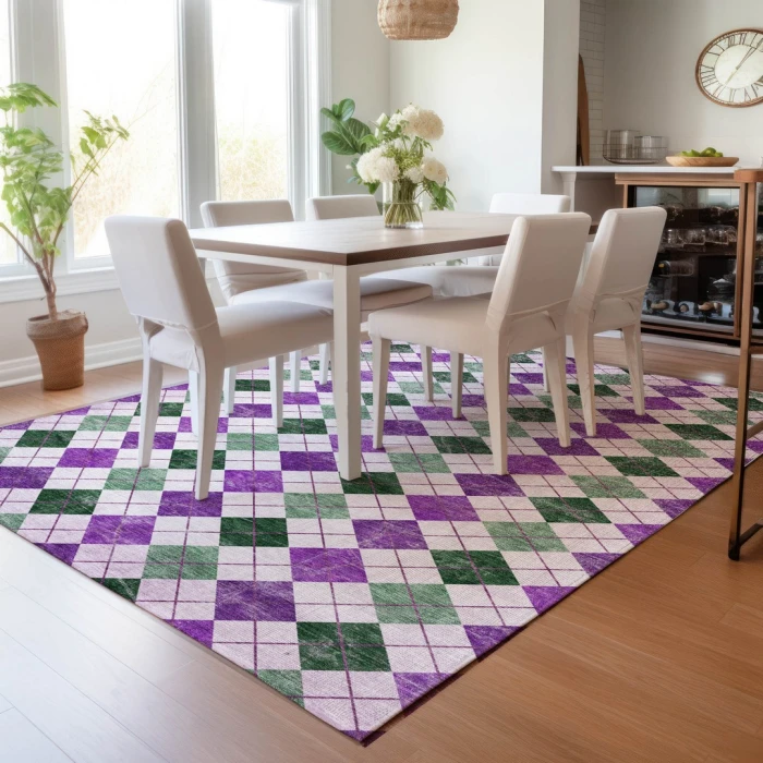 Addison Rugs Chantille Purple ACN2237 9ft. x 12ft. Rect. Rug