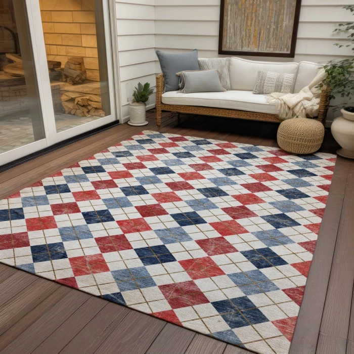 Addison Rugs Chantille Red ACN2237 5ft. x 7ft.6in. Rect. Rug