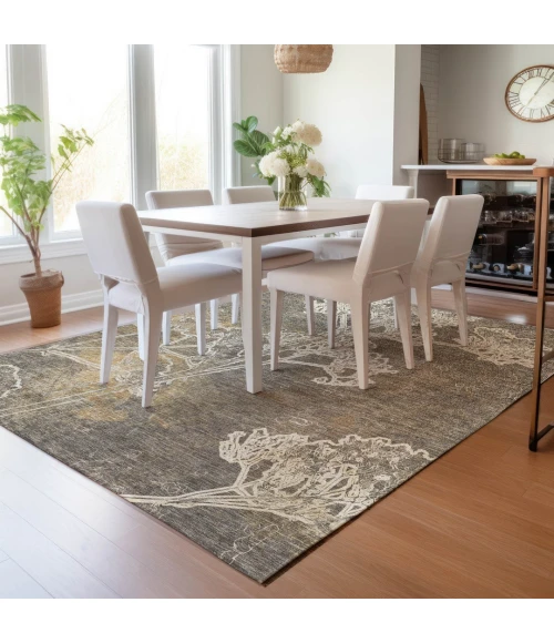 Addison Rugs Chantille Brown ACN2239 9ft. x 12ft. Rect. Rug