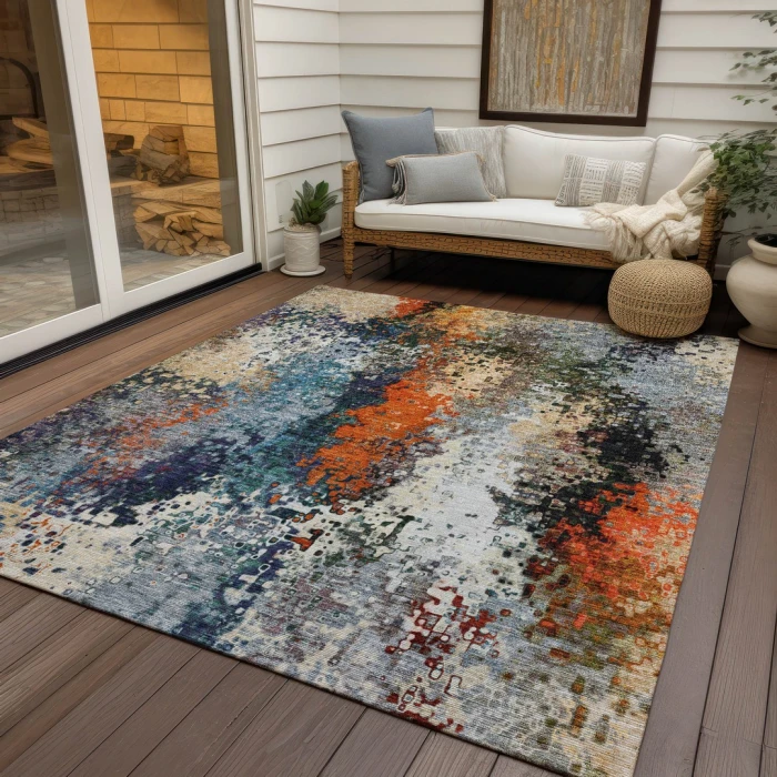 Addison Rugs Chantille Blue ACN2242 5ft. x 7ft.6in. Rect. Rug