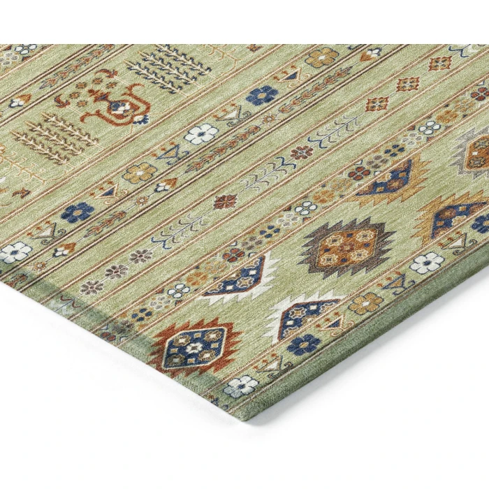 Addison Rugs Chantille Green ACN2244 9ft. x 12ft. Rect. Rug