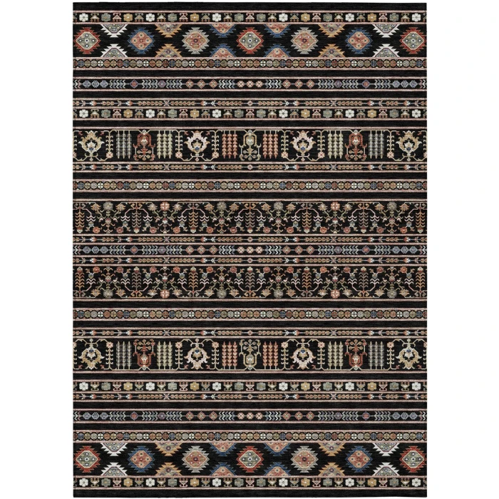 Addison Rugs Chantille Black ACN2244 5ft. x 7ft.6in. Rect. Rug