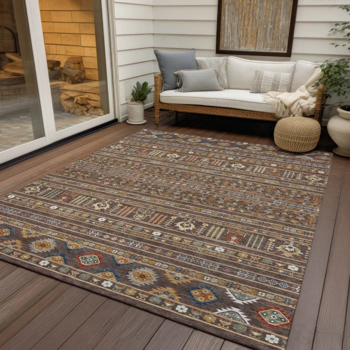 Addison Rugs Chantille Brown ACN2244 8ft. x 10ft. Rect. Rug