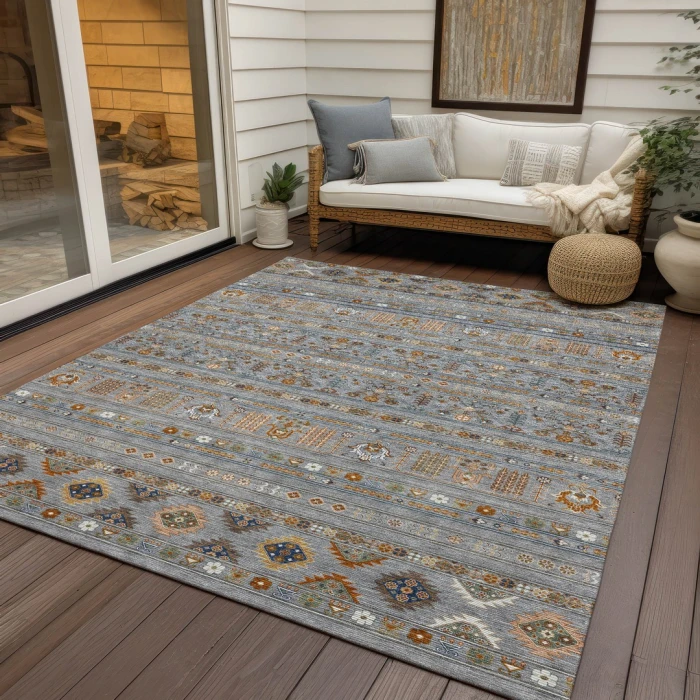 Addison Rugs Chantille Gray ACN2244 5ft. x 7ft.6in. Rect. Rug