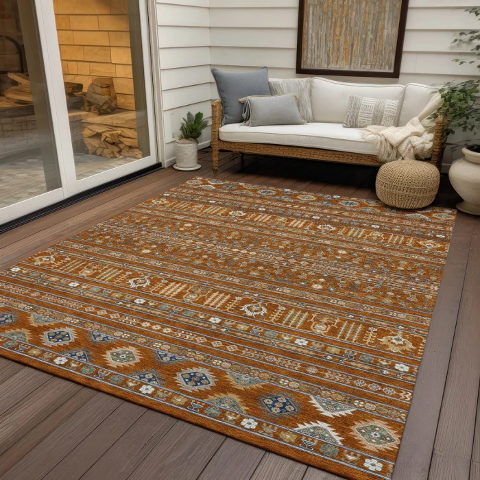 Addison Rugs Chantille Orange ACN2244 5ft. x 7ft.6in. Rect. Rug