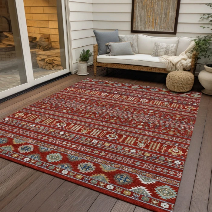 Addison Rugs Chantille Red ACN2244 5ft. x 7ft.6in. Rect. Rug