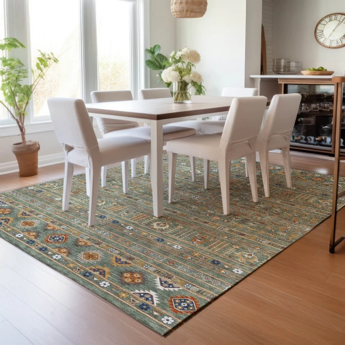 Addison Rugs Chantille Green ACN2244 5ft. x 7ft.6in. Rect. Rug