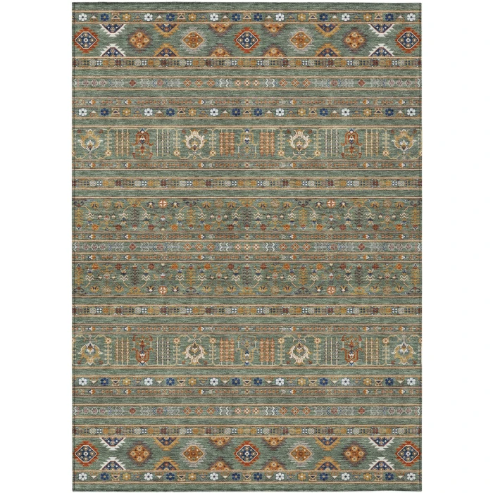 Addison Rugs Chantille Green ACN2244 5ft. x 7ft.6in. Rect. Rug