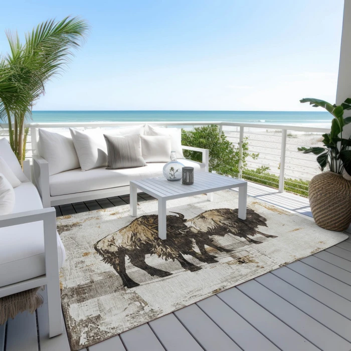 Addison Rugs Chantille Ivory ACN2245 9ft. x 12ft. Rect. Rug