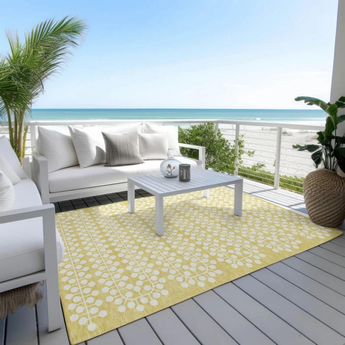 Addison Rugs Chantille Gold ACN2247 9ft. x 12ft. Rect. Rug