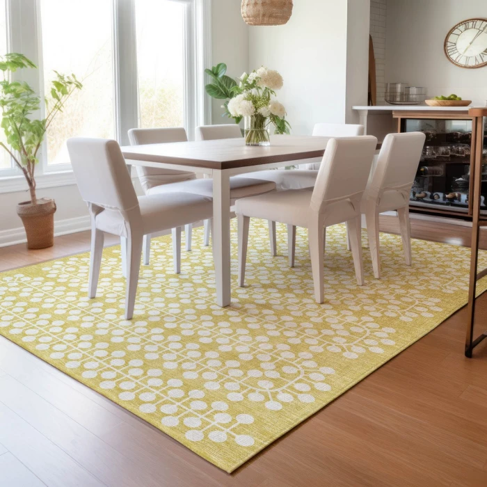 Addison Rugs Chantille Gold ACN2247 9ft. x 12ft. Rect. Rug