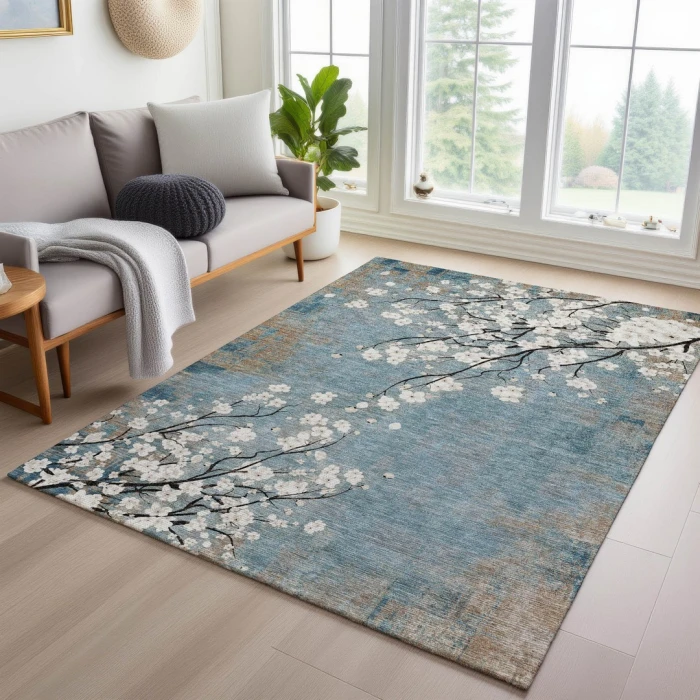 Addison Rugs Chantille Blue ACN2248 9ft. x 12ft. Rect. Rug