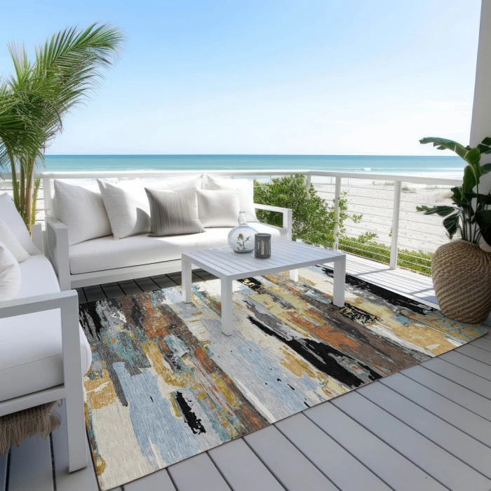 Addison Rugs Chantille Black ACN2249 9ft. x 12ft. Rect. Rug