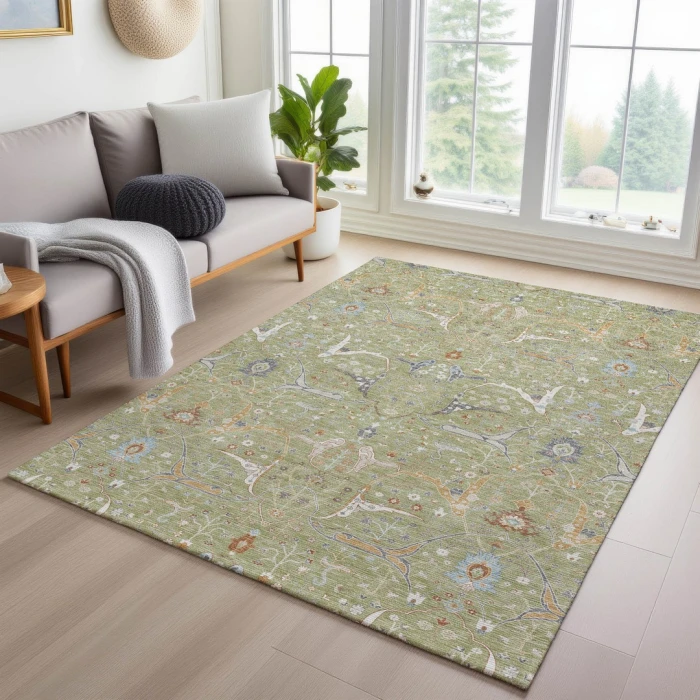 Addison Rugs Chantille Green ACN2250 9ft. x 12ft. Rect. Rug