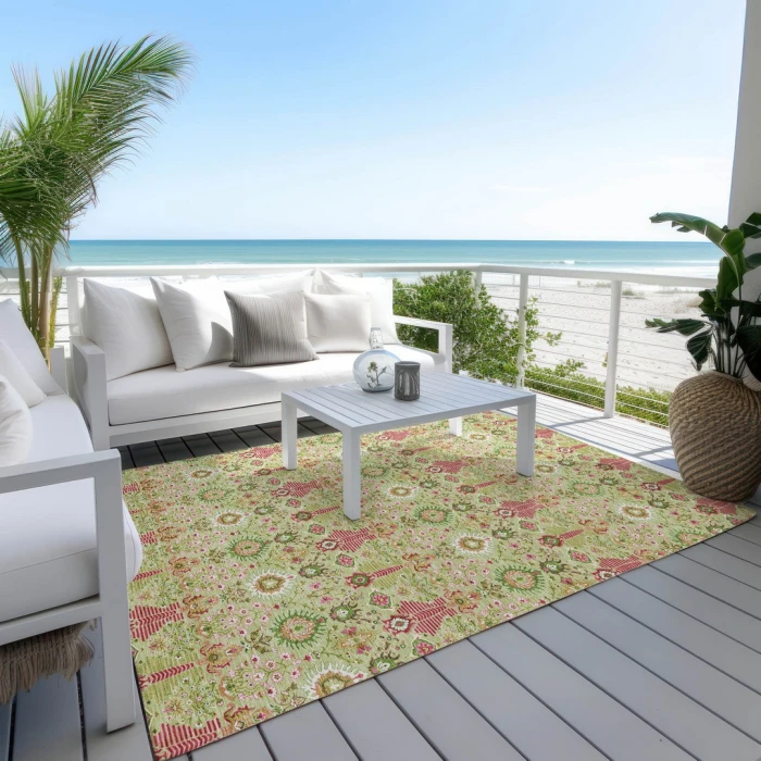Addison Rugs Chantille Green ACN2251 9ft. x 12ft. Rect. Rug