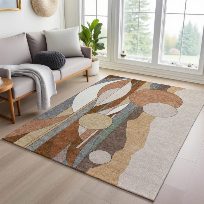Addison Rugs Chantille Orange ACN2252 5ft. x 7ft.6in. Rect. Rug