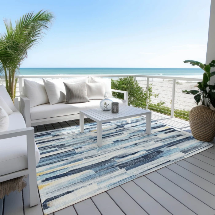 Addison Rugs Chantille Blue ACN2255 8ft. x 10ft. Rect. Rug