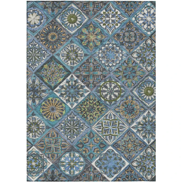 Addison Rugs Chantille Blue ACN2256 5ft. x 7ft.6in. Rect. Rug
