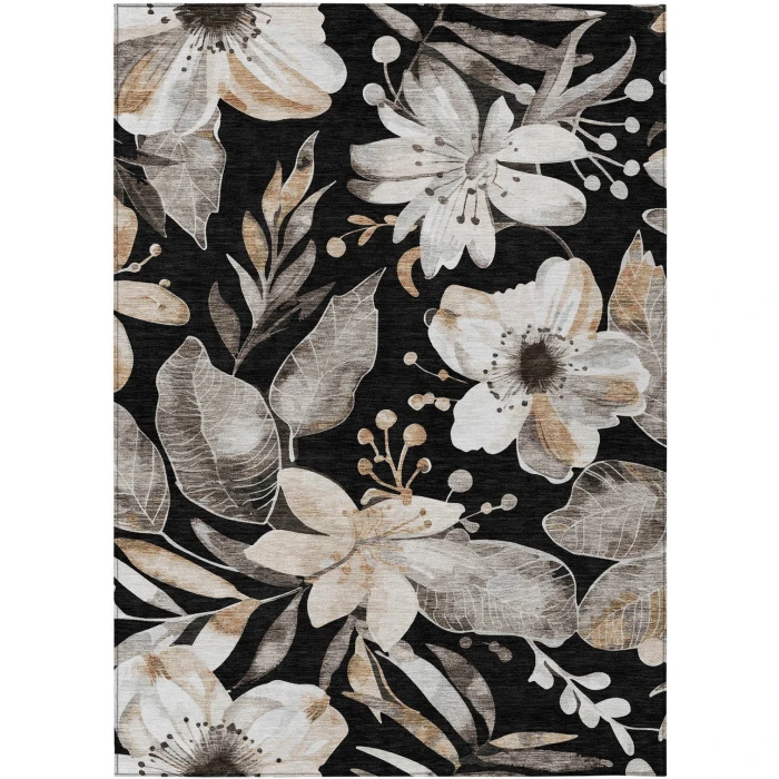 Addison Rugs Chantille Black ACN2260 9ft. x 12ft. Rect. Rug