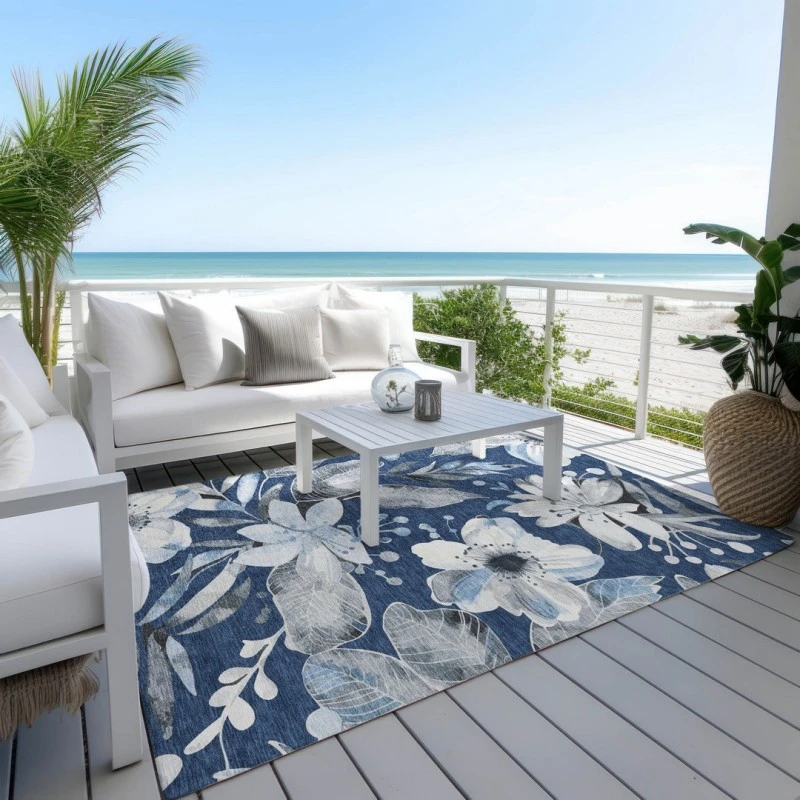 Addison Rugs Chantille Blue ACN2260 5ft. x 7ft.6in. Rect. Rug