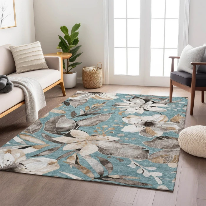 Addison Rugs Chantille Teal ACN2260 8ft. x 10ft. Rect. Rug